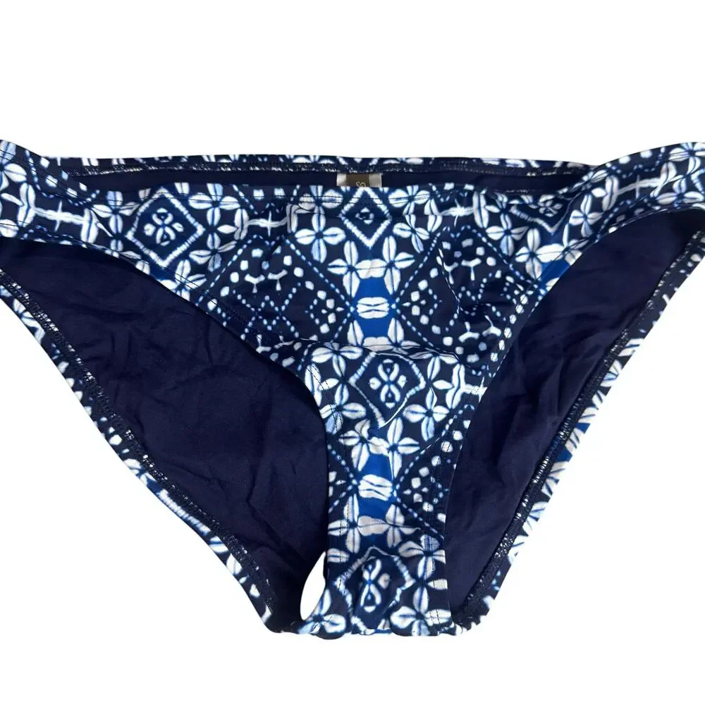 Tommy Bahama Women's Indigo Cowrie Reversible Hipster Bikini Bottom Navy XL NWT
